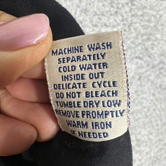 Cabi Jeans Women’s 6 Black Super Flare Pants NWT Licorice Wide Leg Cotton Blend - Picture 8 of 13